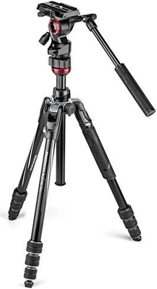 Alt view image 4 of 16 - Manfrotto Befree Live Video Tripod Kit with Twist Leg Locks