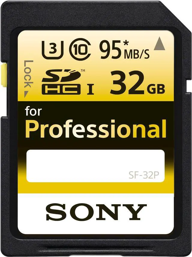Alt view image 5 of 12 - Sony 32GB Professional Class 10 UHS-I U3 SDHC Memory Card #SF-32P/T1