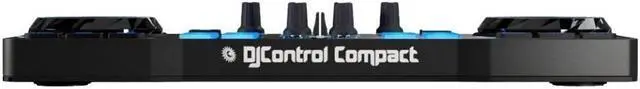 Alt view image 2 of 20 - Hercules 4780843 DJControl Compact super-mobile USB Controller with 8 Trigger Pads and 2 Virtual Turntable Decks