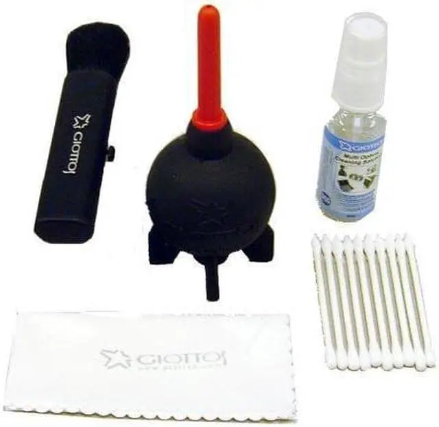 Alt view image 7 of 14 - Giottos KIT-1001 Large Cleaning Kit with Small Rocket Blaster Goat Brush (Black)