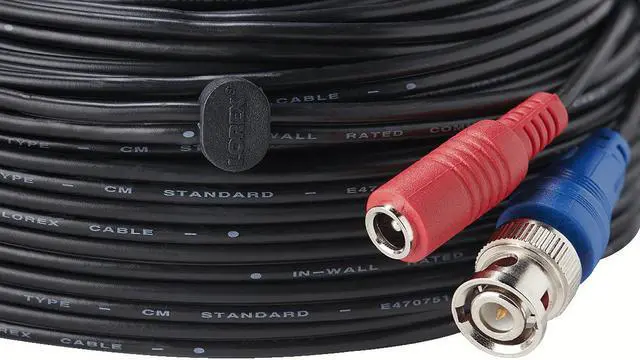 Alt view image 2 of 20 - Lorex 100 ft Premium 4K RG59/Power Accessory Cable