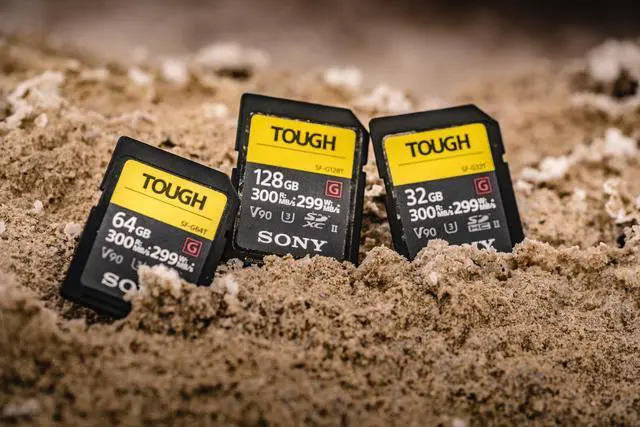 Alt view image 3 of 20 - Sony 128GB UHS-II TOUGH SD CARD R300 W299