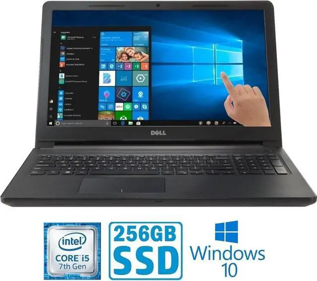 Alt view image 9 of 15 - Dell Inspiron 15 Laptop: Core i5-7200U, 256GB SSD, 8GB RAM, 15.6" HD Touch Display