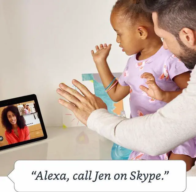 Alt view image 5 of 15 - Amazon B077THMYGN Echo Show 2nd Gen 10.1” HD Screen Sandstone