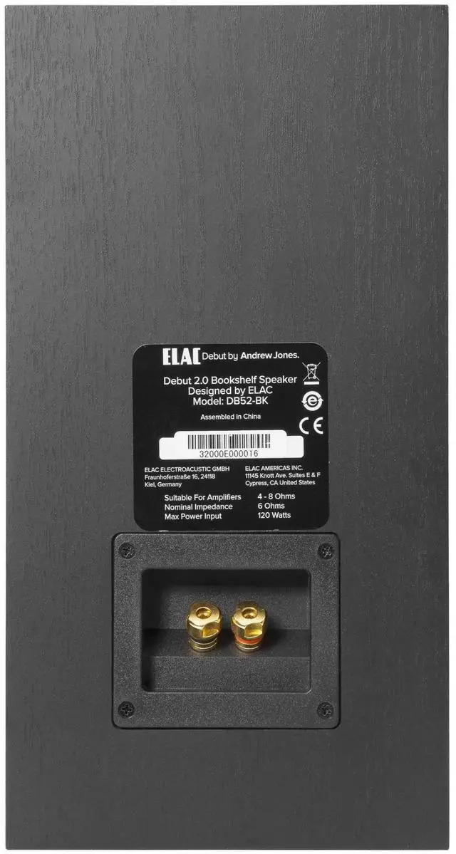 Alt view image 9 of 16 - Elac Debut 2.0 B5.2 (Pr.) Black Bookshelf Speakers