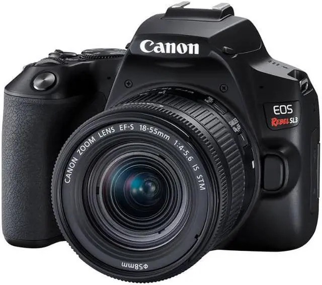 Alt view image 11 of 20 - Canon EOS Rebel SL3 DSLR Camera with 18-55mm Lens - Black