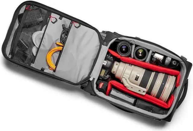 Alt view image 8 of 14 - Manfrotto Pro Light Reloader Switch-55 Carry-On Camera Backpack/Roller Bag