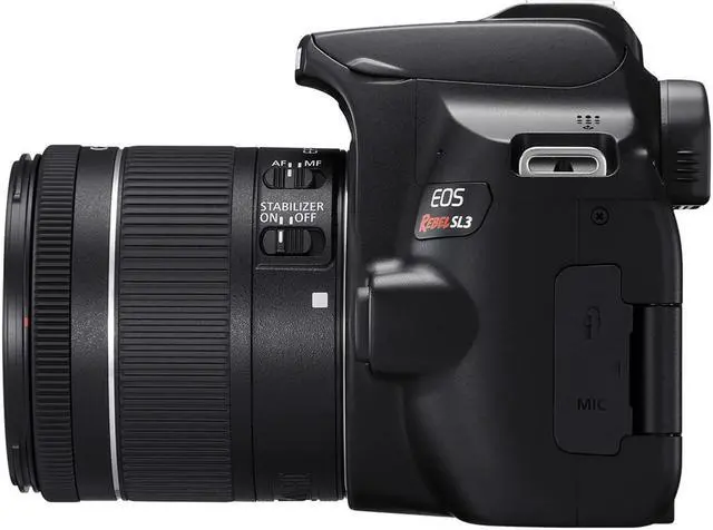 Alt view image 9 of 20 - Canon EOS Rebel SL3 DSLR Camera with 18-55mm Lens - Black