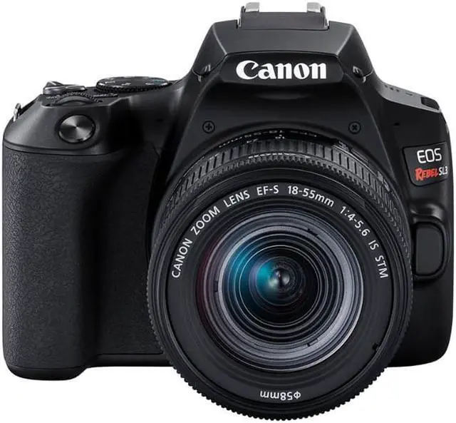 Alt view image 10 of 20 - Canon EOS Rebel SL3 DSLR Camera with 18-55mm Lens - Black