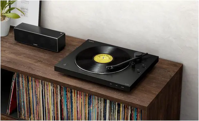 Alt view image 7 of 7 - Sony PS-LX310BT Wireless Bluetooth Turntable with Vinyl Cleaning Bundle