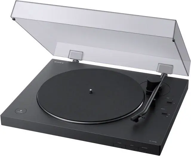 Alt view image 5 of 7 - Sony PS-LX310BT Wireless Bluetooth Turntable with Vinyl Cleaning Bundle