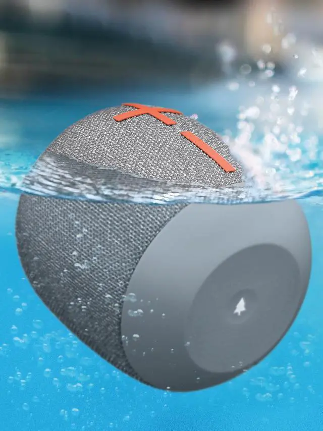 Alt view image 3 of 11 - Ultimate Ears Wonderboom 2 Waterproof Bluetooth Speaker (Crushed Ice Gray)