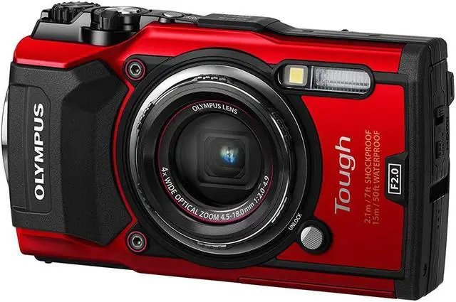 Alt view image 8 of 18 - Olympus Tough TG-6 Waterproof Camera, Red