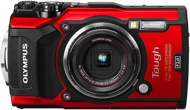 Alt view image 4 of 18 - Olympus Tough TG-6 Waterproof Camera, Red