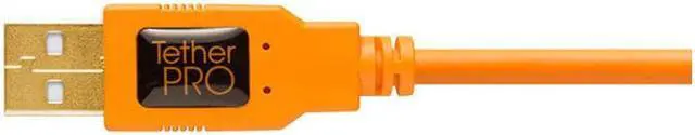 Alt view image 9 of 17 - Tether Tools Tether Tools TetherPro USB 2.0 to Micro-B 5-Pin   Cable, 15' (4.6m), High-Visibility Orange