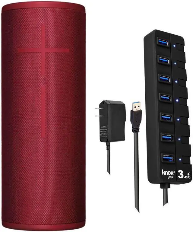 Main image of Ultimate Ears MEGABOOM 3 Wireless Bluetooth Speaker (Red) and USB 3.0 Hub