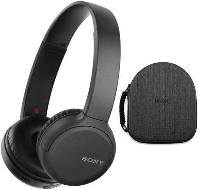 Alt view image 7 of 20 - Sony WH-CH510 Wireless On-Ear Headphones, Black (WHCH510/B) with Hardshell Headphone Case Bundle (2 Items)