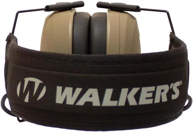 Alt view image 4 of 5 - Walker's Razor Slim Electronic Shooting Hearing Protection Muff, Distressed Flag