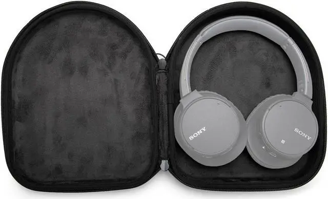 Alt view image 13 of 20 - Sony WH-CH510 Wireless On-Ear Headphones, Black (WHCH510/B) with Hardshell Headphone Case Bundle (2 Items)