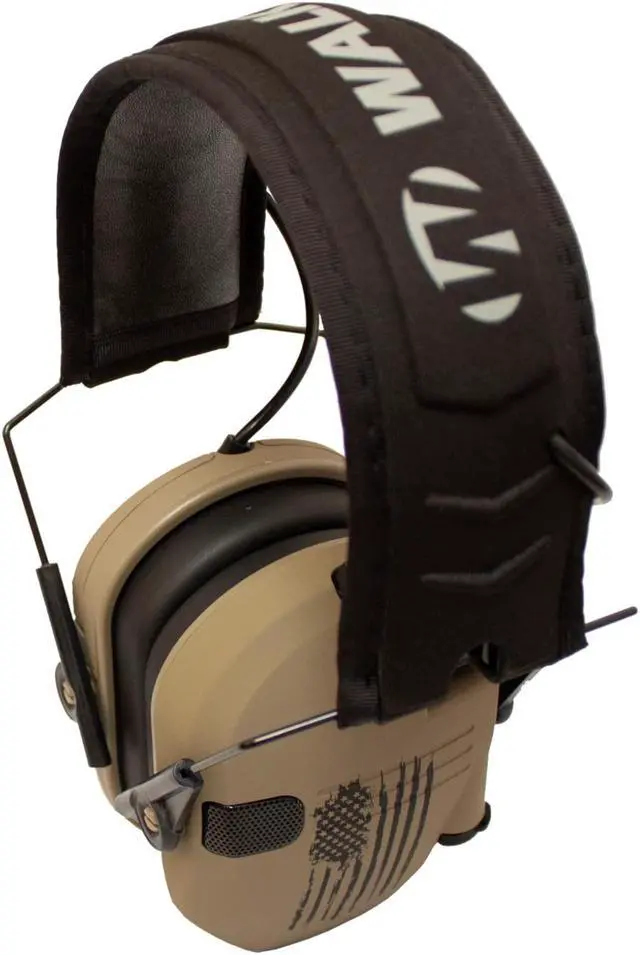 Alt view image 3 of 6 - Walkers Razor Shooting Muffs (Distressed Flag) 2-Pack