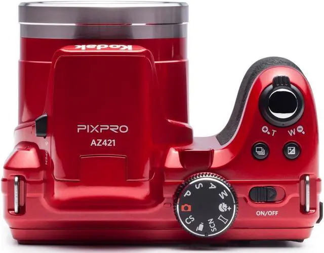 Alt view image 7 of 7 - KODAK PIXPRO AZ421 Astro Zoom 16MP Digital Camera (Red) Bundle with Holster Bag