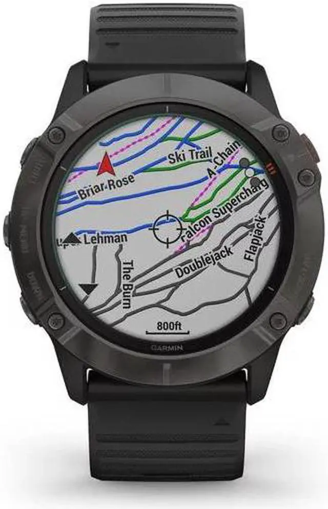 Alt view image 7 of 20 - Garmin FENIX6XPSTGB fenix 6X - Pro Solar Edition - Carbon