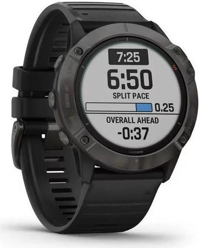 Alt view image 6 of 20 - Garmin FENIX6XPSTGB fenix 6X - Pro Solar Edition - Carbon