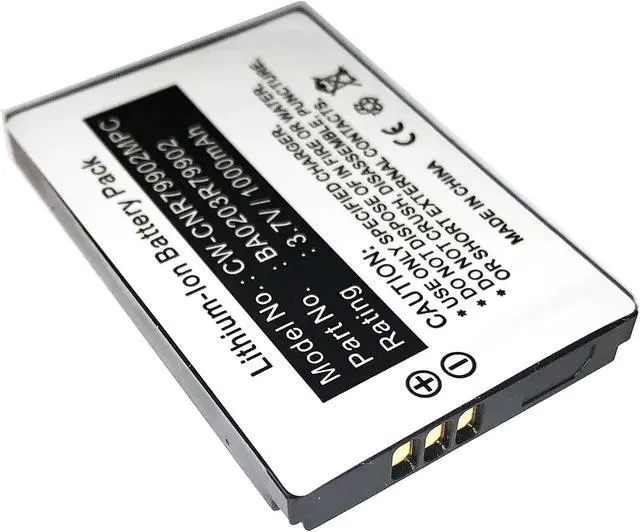 Alt view image 4 of 5 - Battery 2-PACK for the Creative Labs BA20203R79902 Nomad Xtra MuVo2 Jukebox Zen MP3 Player 2x 2PK