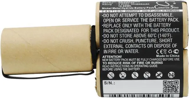 Main image of Vacuum Battery for AEG 900055103 Elektrolux FM CS-AG5103VX 3.6V 3600mAh 12.96Wh