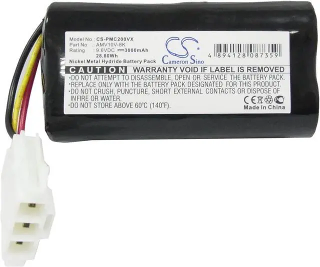 Alt view image 5 of 6 - Vacuum Battery for Panasonic AMV10V-8K MC-B10P MC-B20J MC-B20JP MC-B20JP-A 3.0Ah