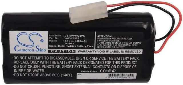 Alt view image 6 of 6 - Battery for Shark Euro Pro Vacuum VAC-V1925 V1925 XBV1925 CS-EPV1925VX 3000mAh