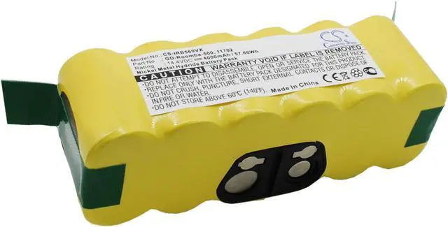 Alt view image 3 of 5 - Battery for iRobot Vacuum VAC-500NMH-33 Roomba 500 R3 630 900 Scooba 450 4000mA