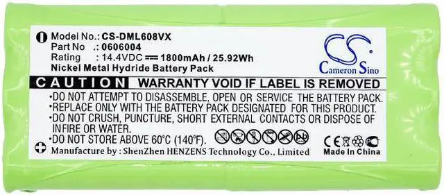 Alt view image 3 of 3 - Battery for Dirt Devil 0606004 Fusion Libero M607 Spider M610 M611 M612 R1-L051B
