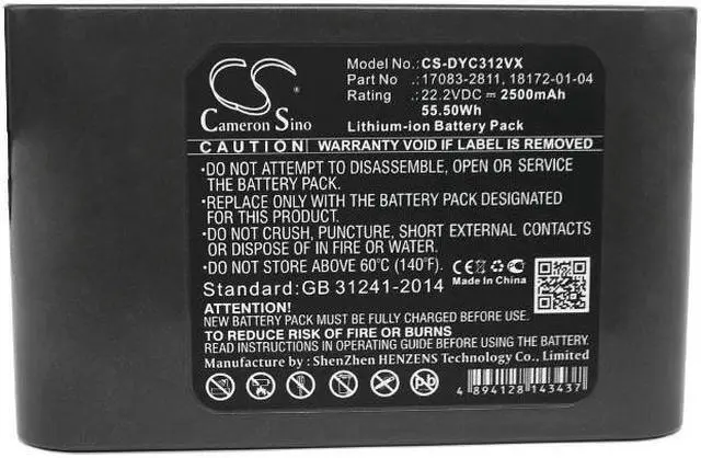 Alt view image 5 of 5 - Vacuum Battery for Dyson 917083-03 917083-05 DC31 Animal DC34 DC35 DC44 2500mAh