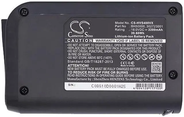 Alt view image 5 of 5 - Battery for Hoover 302723001 BH50000 BH50010 BH50015 Platinum LINX Stick Vacuum