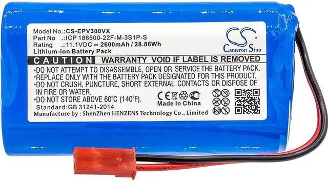 Alt view image 3 of 4 - Vacuum Battery for Electropan ICP 186500-22F-M-3S1P-S Ilive V3s Pro V5 V5s 11.1V