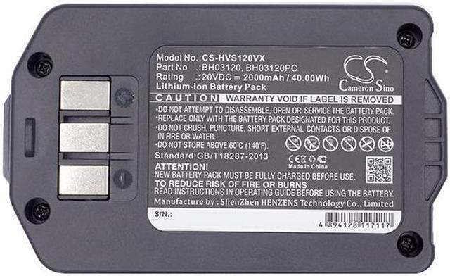 Alt view image 5 of 5 - Battery for Hoover 440005966 440005973 Air Life 2.0 3.0 20V BH50100 BH03100