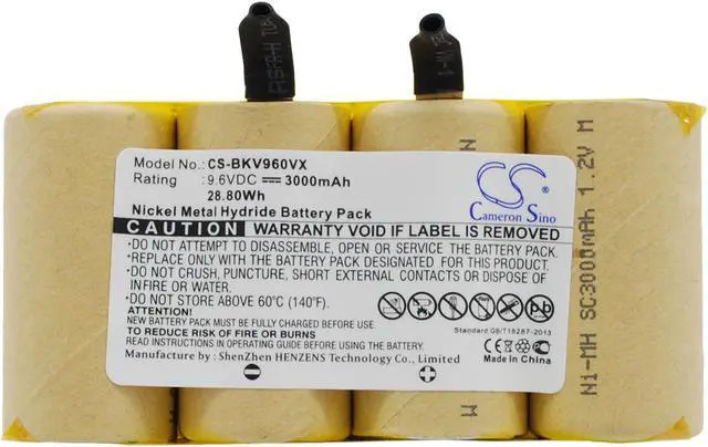 Main image of Vacuum Battery for Black and Decker DV9605 DV9605-H1-3-90524185 Dustbuster 9.6V