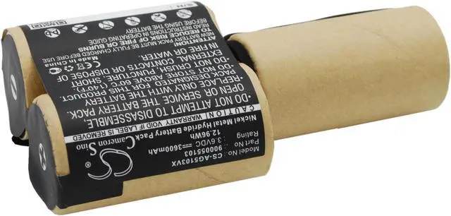 Alt view image 2 of 5 - Vacuum Battery for AEG 900055103 Elektrolux FM CS-AG5103VX 3.6V 3600mAh 12.96Wh