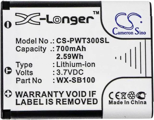 Alt view image 3 of 3 - Headset Battery for Panasonic WX-SB100 Attune II HD3 WX-CH455 WX-ST100 WX-ST300