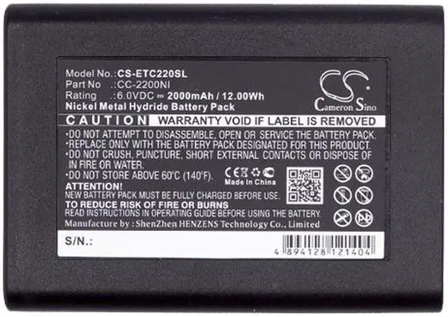 Alt view image 3 of 3 - Wireless Headset Battery for Eartec CC-2200NI Comstar Com-Center Base Station