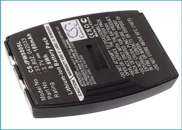 Alt view image 5 of 5 - Wireless Headset Battery for IPN 042033 33.802 Emotion W880 NEW Replacement