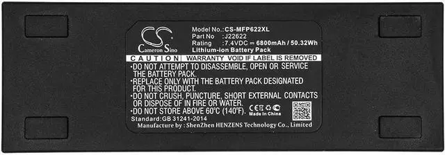 Alt view image 5 of 6 - Rechargeable Lithium-Ion Battery for Mackie J22622 FreePlay Portable PA system
