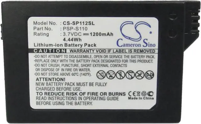 Alt view image 5 of 5 - Standard Battery for Sony PSP-2000 PSP-3000 PSP-3004 Slim PSP-S110 Lite PSP 2th