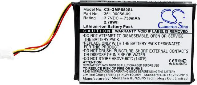 Main image of Battery for Garmin 361-00056-07 361-00056-09 010-11925-10 Drive 60 61 Pro 550