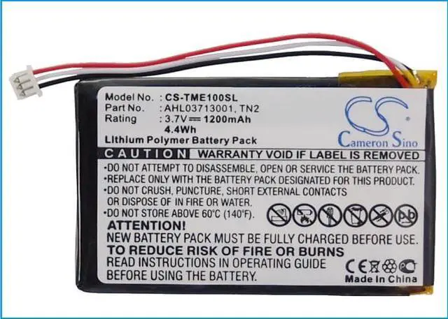 Alt view image 10 of 15 - 1200mAh Battery for TomTom Eclipse, AVN4430, TNS410 (P/N AHL03713001, TN2)