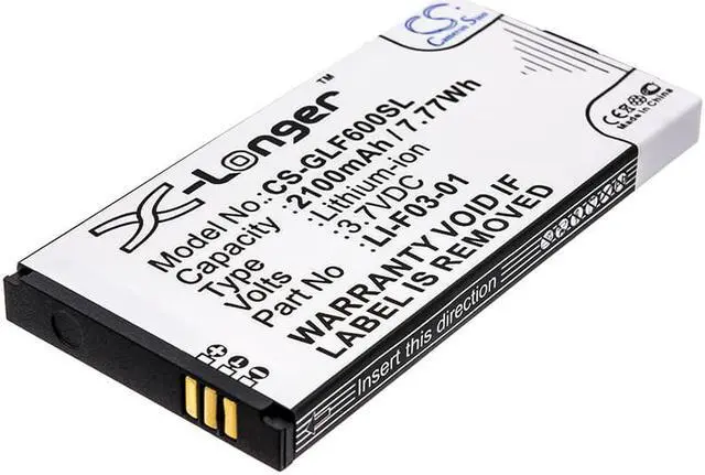 Alt view image 6 of 13 - Replacement GPS, Navigator Battery for Golf Buddy DSC-GB600, GB3-PT4