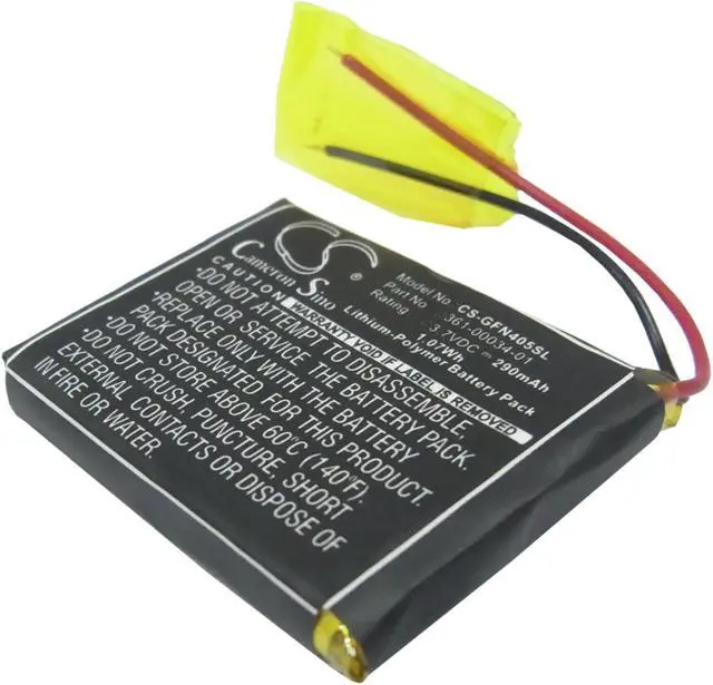 Alt view image 2 of 7 - 290mAh 361-00034-01 Battery for Garmin Foretrex 401, Foretrex 405, Foretrex 405cx