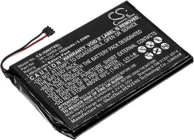 Alt view image 6 of 16 - 1500mAh 361-00066-00 Battery Garmin Nuvi 2757, Nuvi 2757LM
