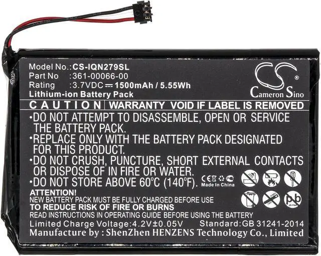 Alt view image 8 of 16 - 1500mAh 361-00066-00 Battery Garmin Nuvi 2757, Nuvi 2757LM